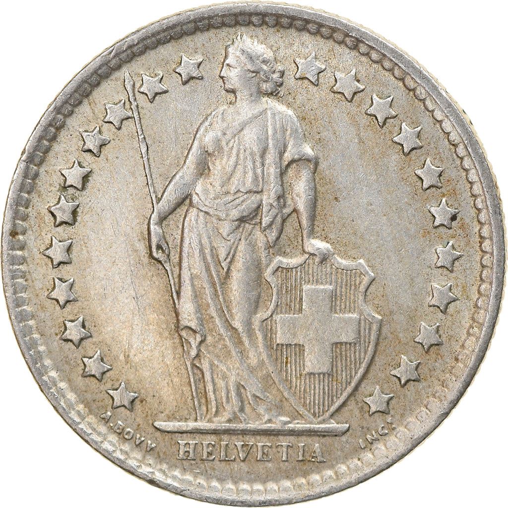 Switzerland Coin Swiss ½ Franc | Helvetia | KM23 | 1875 - 1967