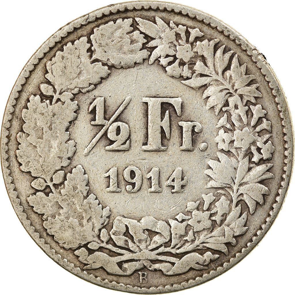 Switzerland Coin Swiss ½ Franc | Helvetia | KM23 | 1875 - 1967