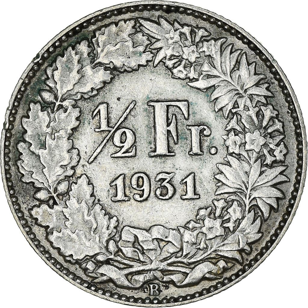 Switzerland Coin Swiss ½ Franc | Helvetia | KM23 | 1875 - 1967