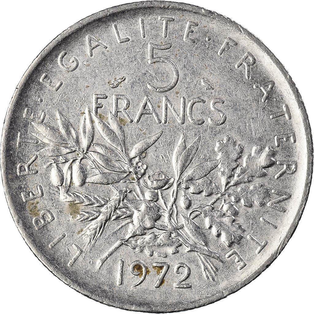 French 5 Francs Coin | signature O. Roty | KM926a.1 | France | 1969 - 2001