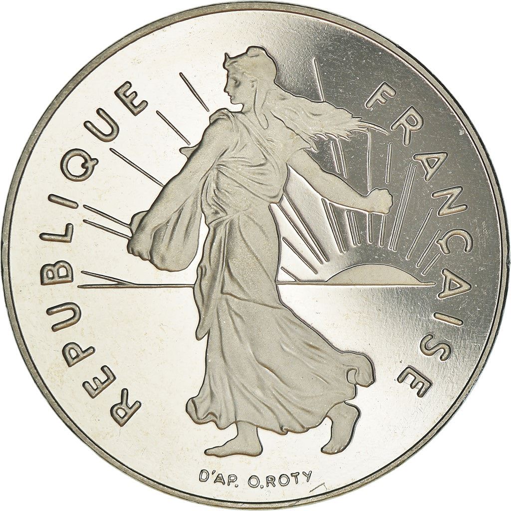 French 5 Francs Coin | signature O. Roty | KM926a.1 | France | 1969 - 2001