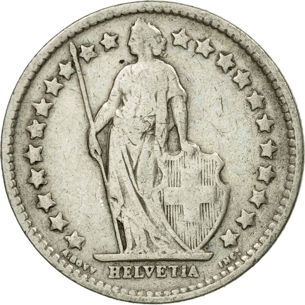 Switzerland Coin Swiss ½ Franc | Helvetia | KM23 | 1875 - 1967