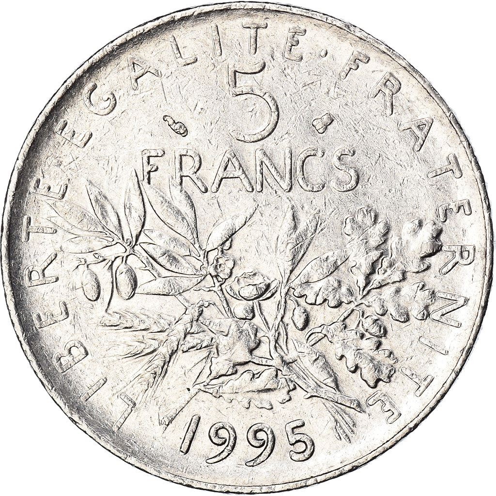 French 5 Francs Coin | signature O. Roty | KM926a.1 | France | 1969 - 2001