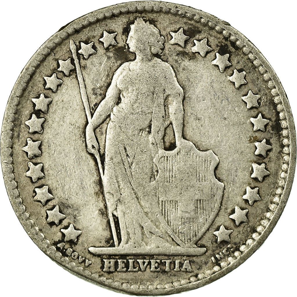 Switzerland Coin Swiss ½ Franc | Helvetia | KM23 | 1875 - 1967