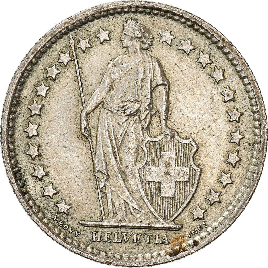 Switzerland Coin Swiss ½ Franc | Helvetia | KM23 | 1875 - 1967