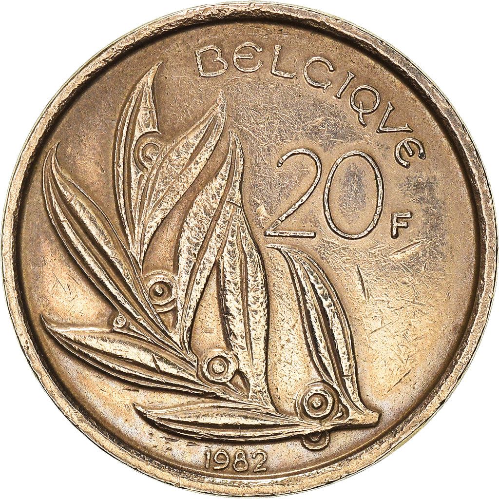 Belgium 20 Francs | 100 Coins | Baudouin I Belgique | Bird | Angel | 1980 - 1993