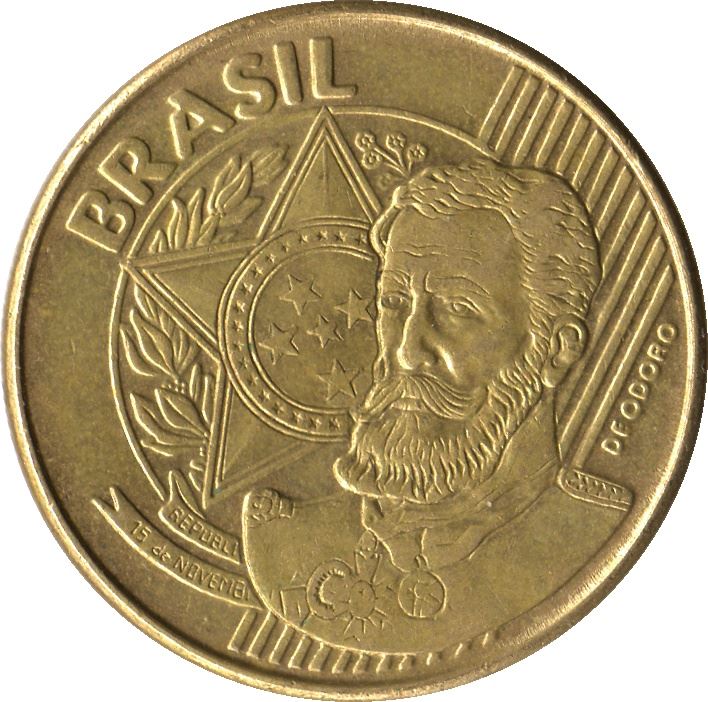 Brazil 25 Centavos | 100 Coins | Deodoro da Fonseca | KM650 | 1998 - 2021