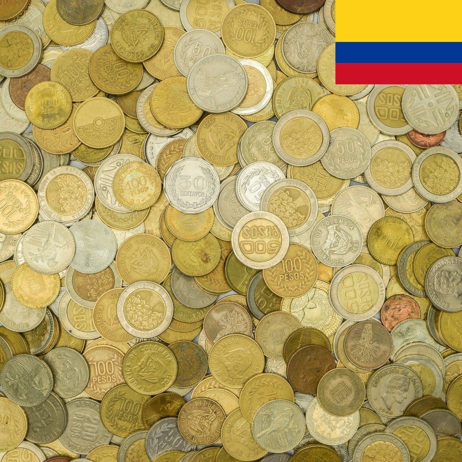 Colombia 10 Mixed Coins | Colombian Money | Centavos | Pesos | 1959 - 2017