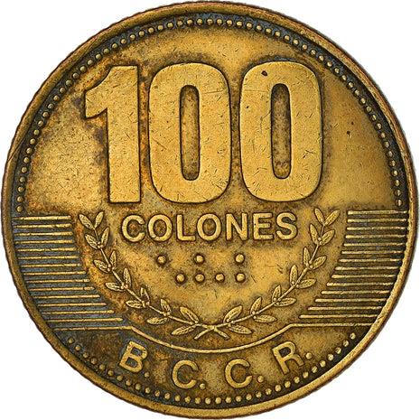 Costa Rica 100 Colones | 100 Coins | Stars | Volcno | Ship | Sun | 2006 - 2017