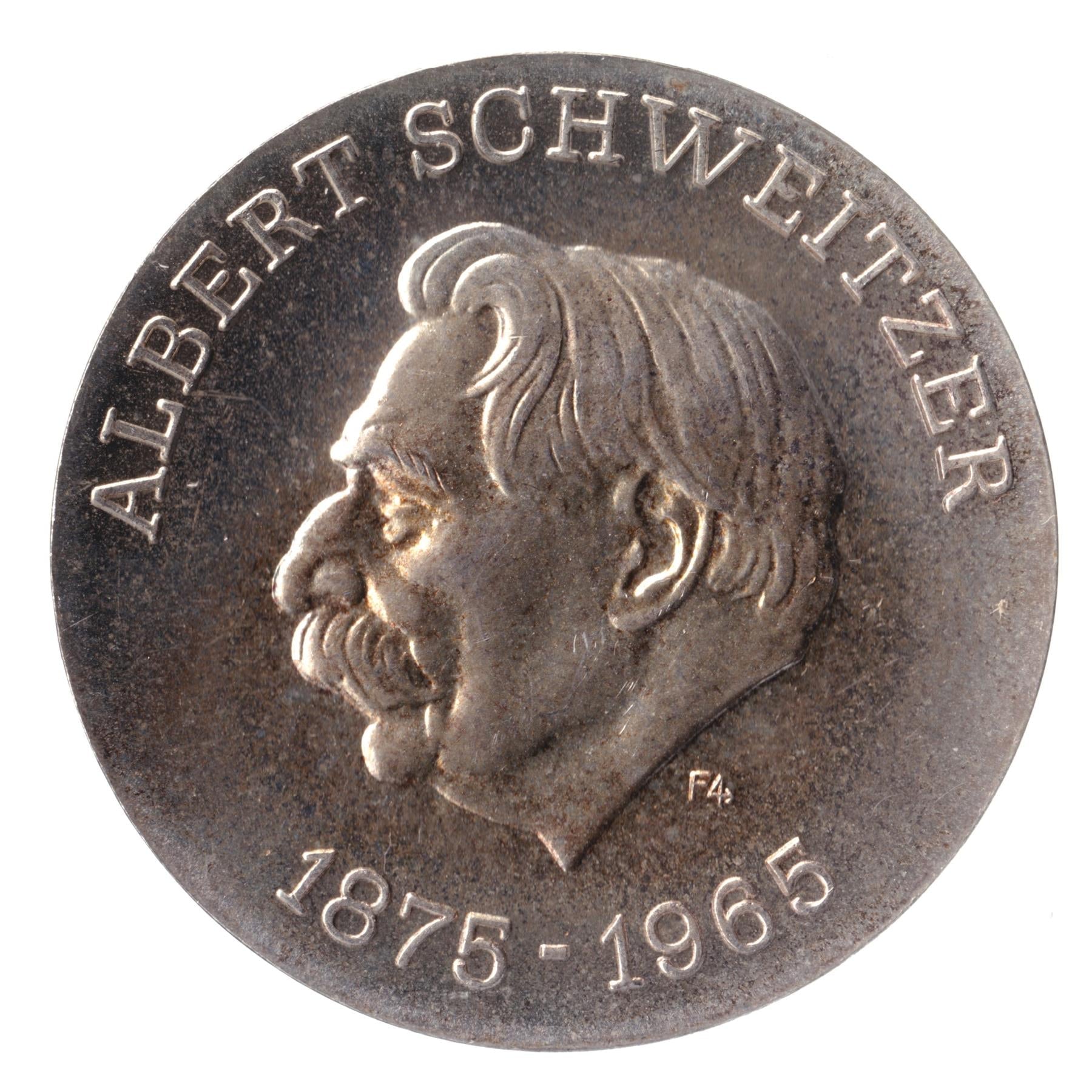 German Democratic Republic Coin Germany 10 Mark | Albert Schweitzer | KM56 | 1975