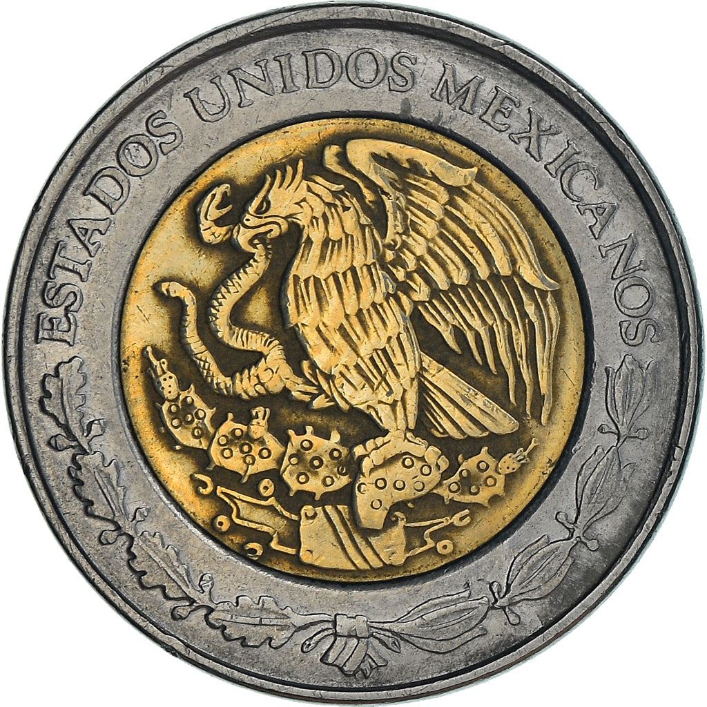 Mexico 1 Peso | 100 Coins | Aztec calendar | Golden Eagle | KM603 | 1996 - 2021