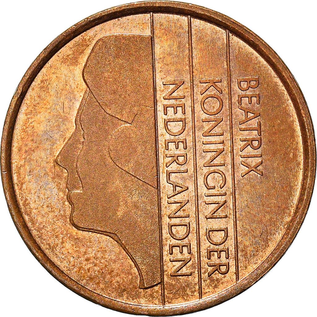 Netherlands 5 Cents | 100 Coins | Queen Beatrix | Bronze | KM202 | 1982 - 2001