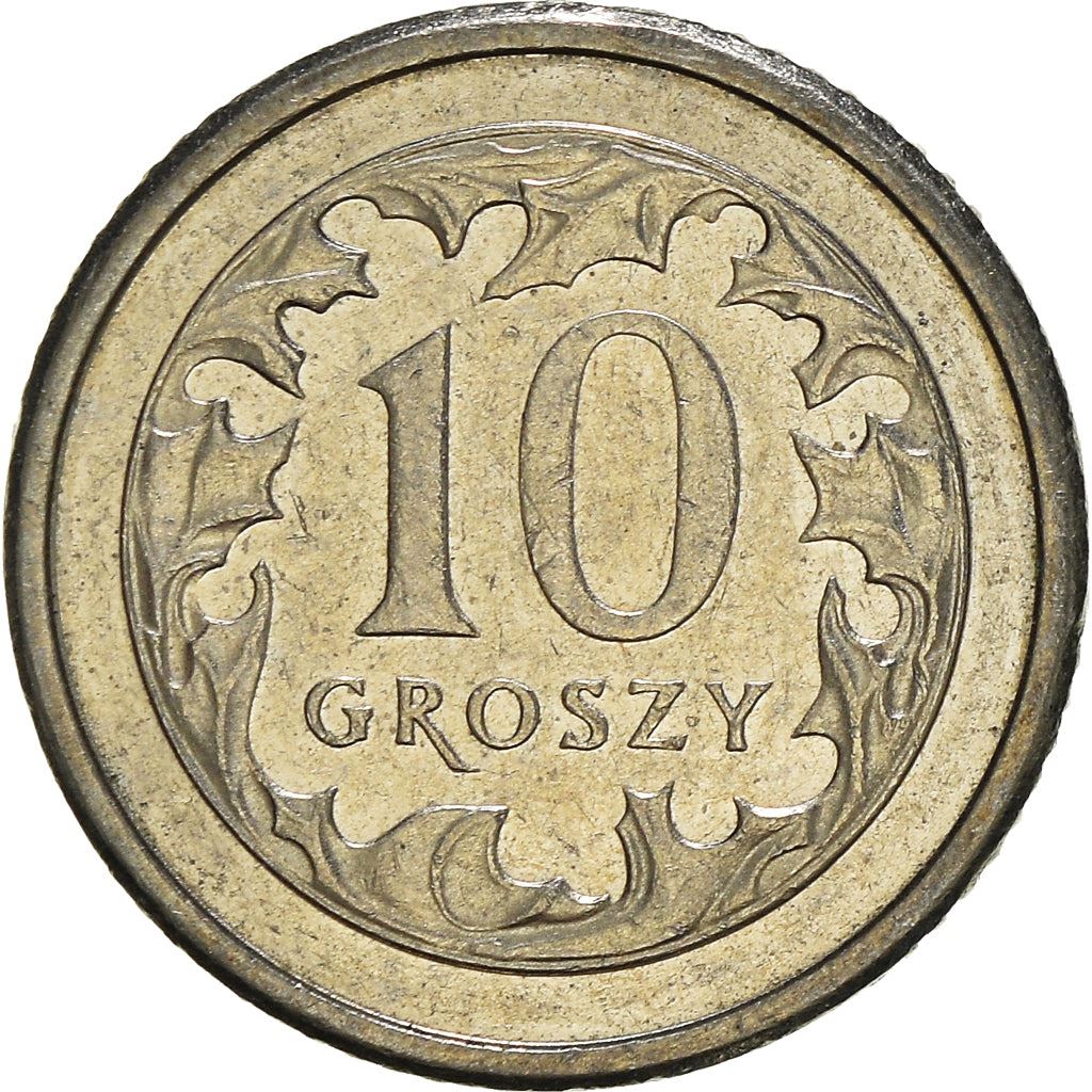 Polish 10 Groszy | 100 Coins | Eagle | Poland | 1990 - 2016