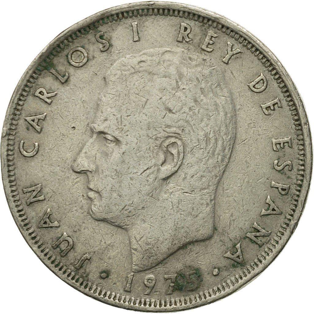 Spain 25 Pesetas | 100 Coins | King Juan Carlos I | KM808 | 1975