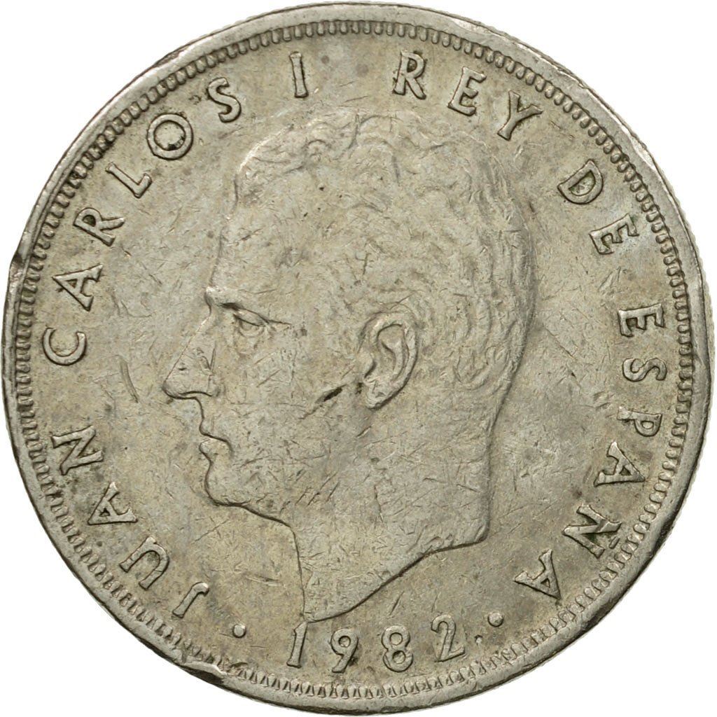 Spain 5 Pesetas | 100 Coins | Juan Carlos I | KM823 | 1982 - 1989