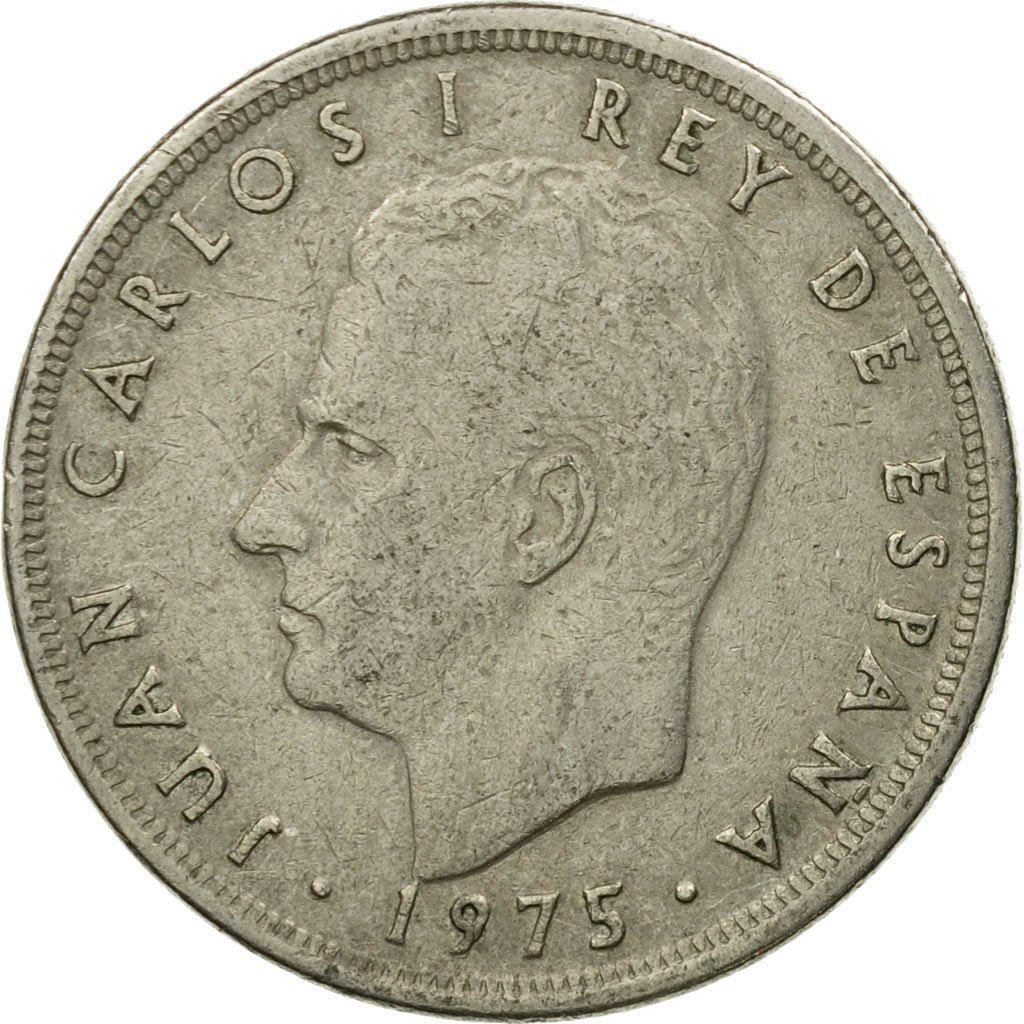 Spain 5 Pesetas | 100 Coins |King Juan Carlos I |KM807 | 1975