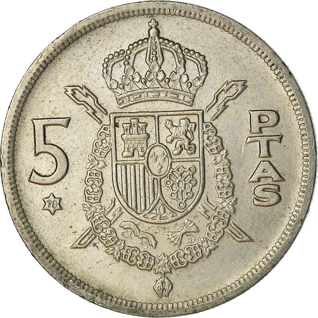 Spain 5 Pesetas | 100 Coins |King Juan Carlos I |KM807 | 1975