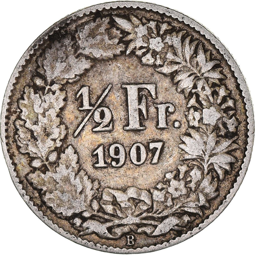 Switzerland Coin Swiss ½ Franc | Helvetia | KM23 | 1875 - 1967