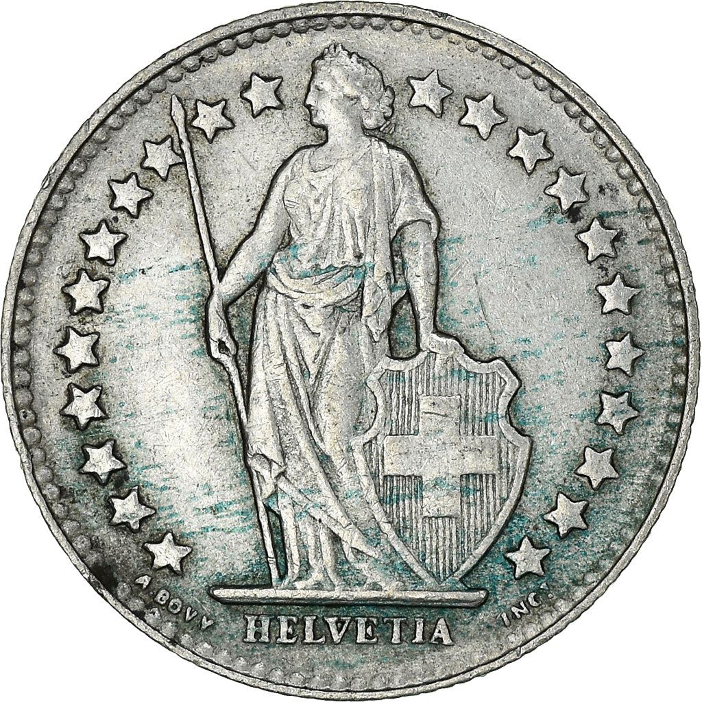 Switzerland Coin Swiss ½ Franc | Helvetia | KM23 | 1875 - 1967