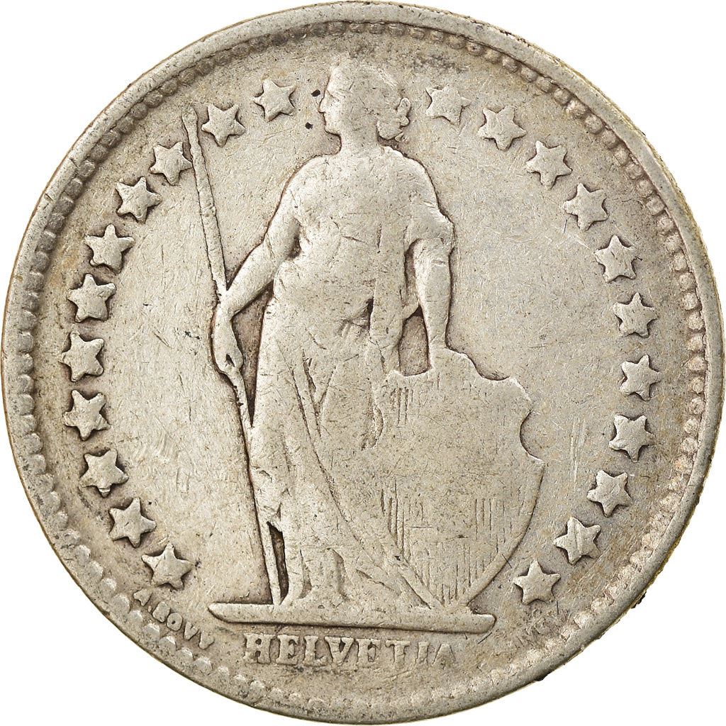 Switzerland Coin Swiss ½ Franc | Helvetia | KM23 | 1875 - 1967