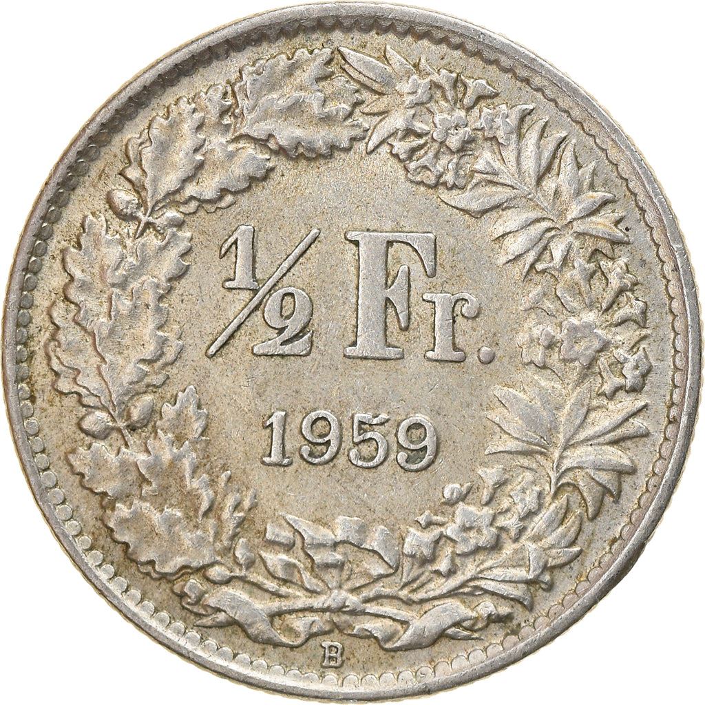 Switzerland Coin Swiss ½ Franc | Helvetia | KM23 | 1875 - 1967