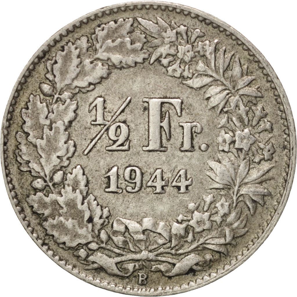 Switzerland Coin Swiss ½ Franc | Helvetia | KM23 | 1875 - 1967