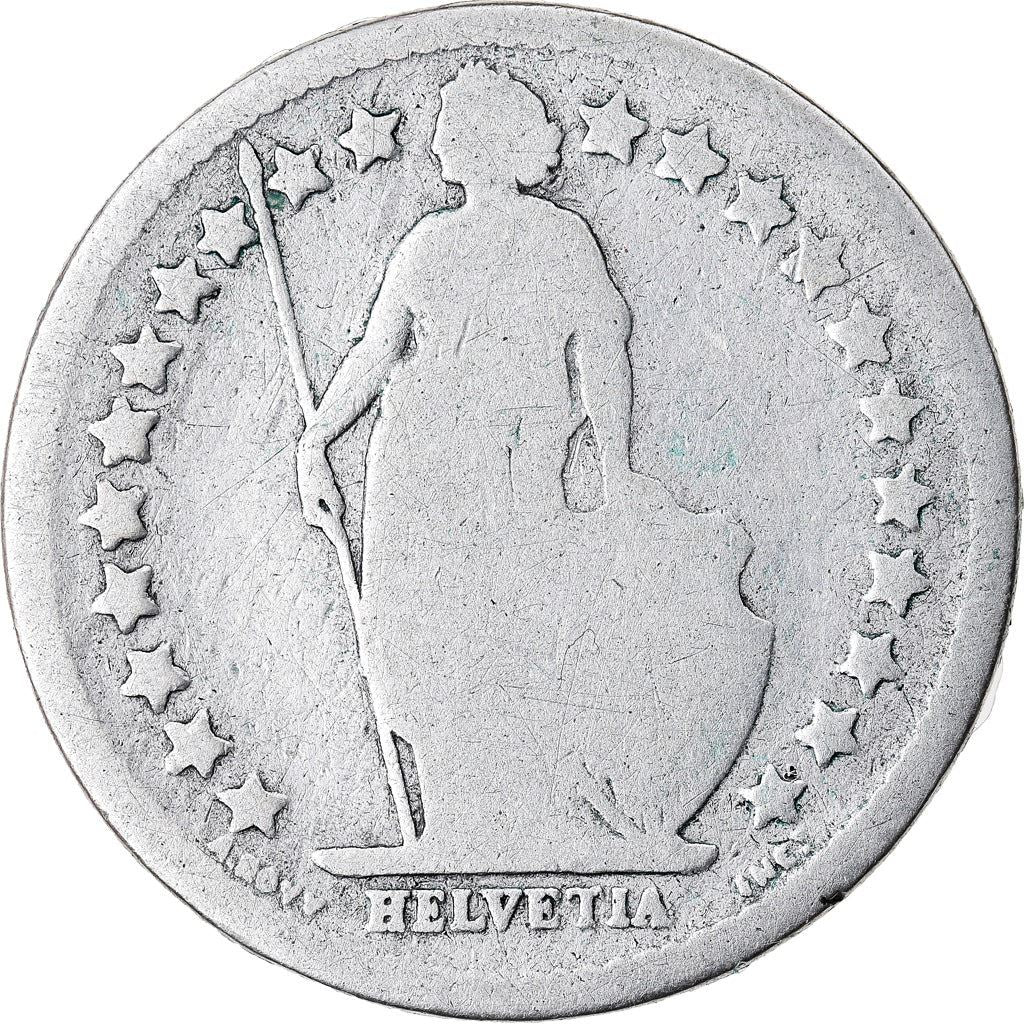 Switzerland Coin Swiss ½ Franc | Helvetia | KM23 | 1875 - 1967