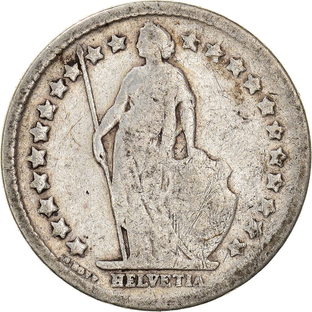 Switzerland Coin Swiss ½ Franc | Helvetia | KM23 | 1875 - 1967