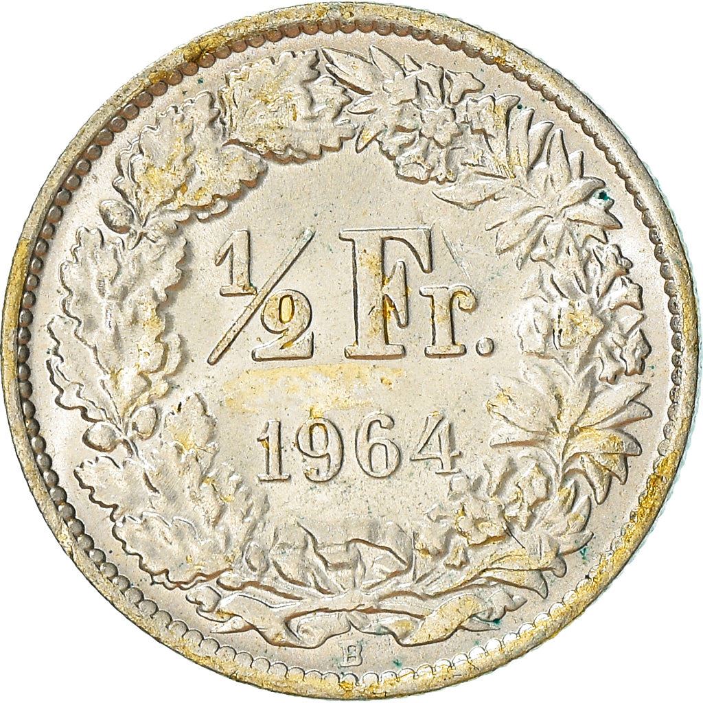 Switzerland Coin Swiss ½ Franc | Helvetia | KM23 | 1875 - 1967