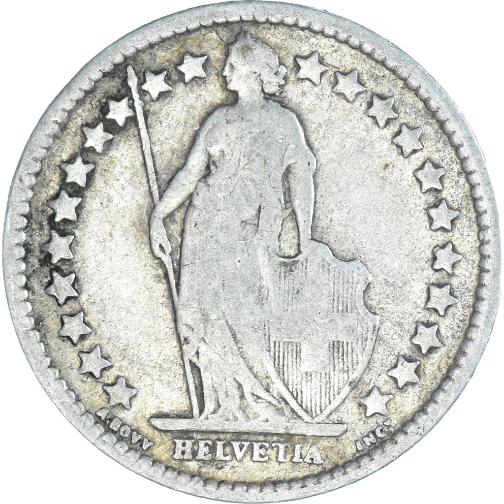 Switzerland Coin Swiss ½ Franc | Helvetia | KM23 | 1875 - 1967