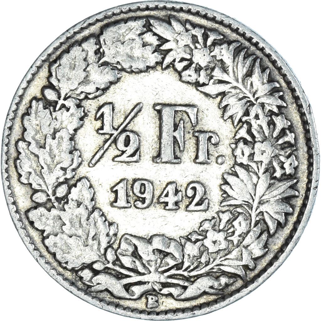 Switzerland Coin Swiss ½ Franc | Helvetia | KM23 | 1875 - 1967