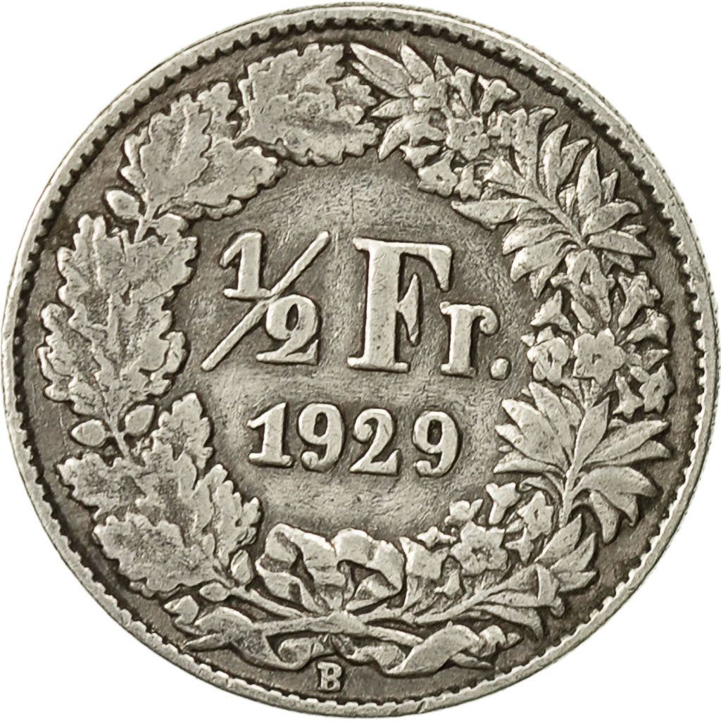 Switzerland Coin Swiss ½ Franc | Helvetia | KM23 | 1875 - 1967