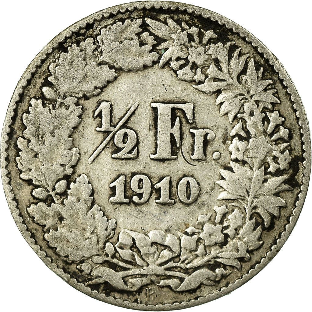 Switzerland Coin Swiss ½ Franc | Helvetia | KM23 | 1875 - 1967