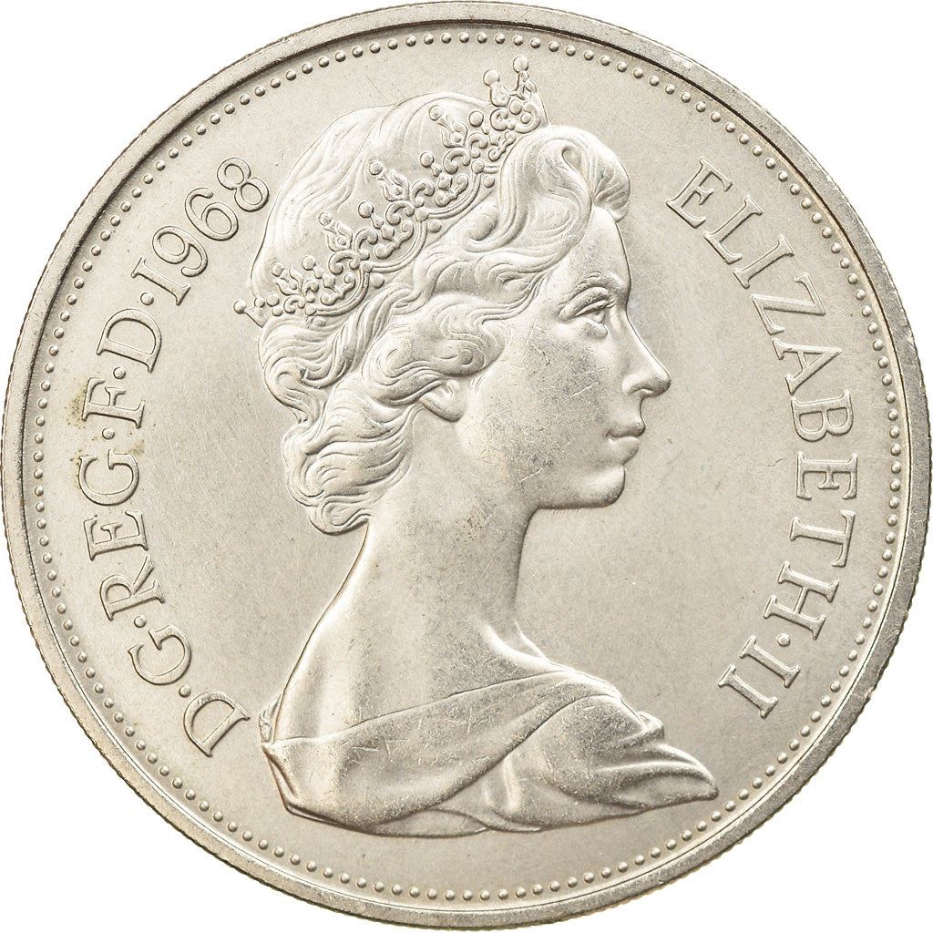 United Kingdom 10 New Pence | 100 Coins | Elizabeth II 2nd portrait | 1968 - 1981