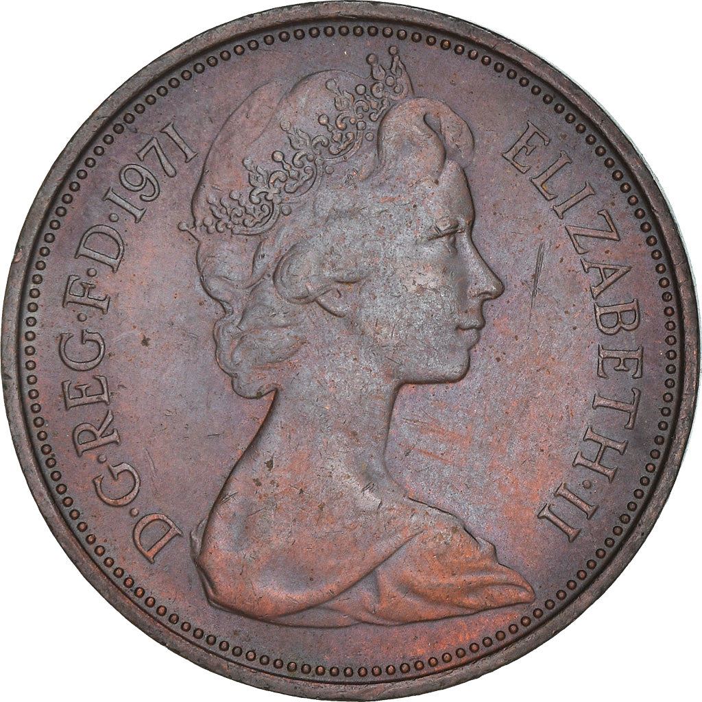 United Kingdom 2 New Pence | 100 Coins | Elizabeth II 2nd portrait | 1971 - 1981