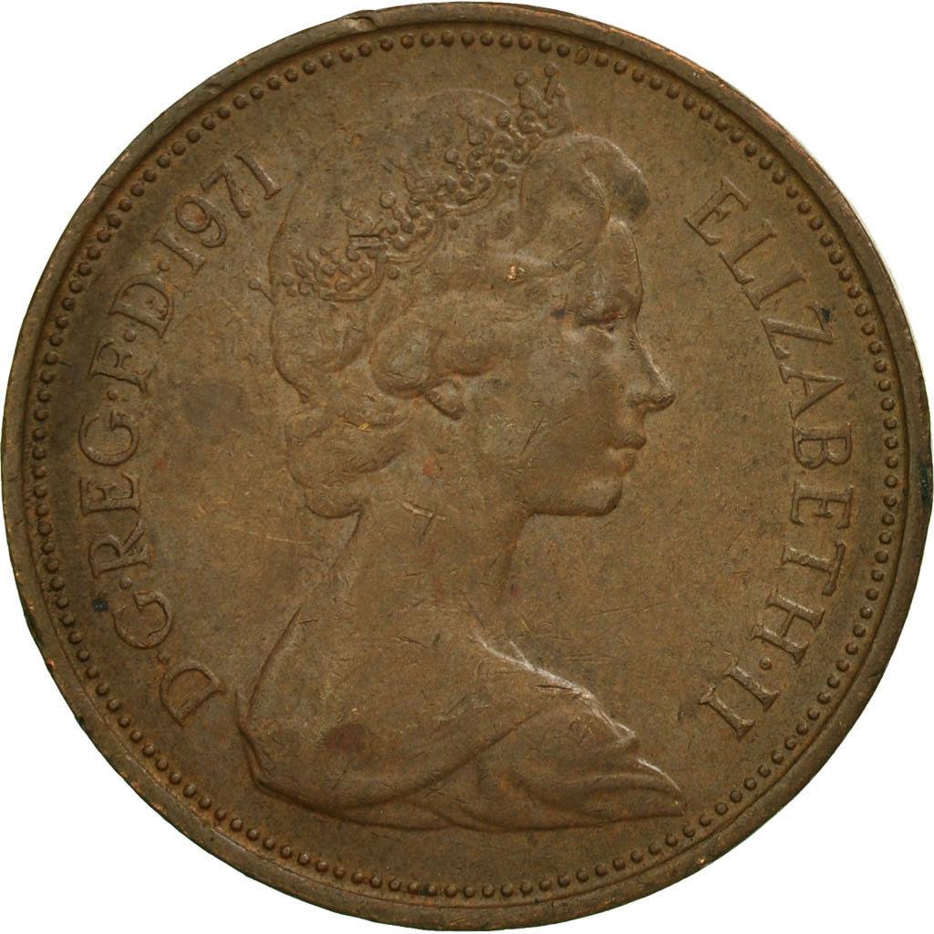 United Kingdom 2 New Pence | 100 Coins | Elizabeth II 2nd portrait | 1971 - 1981