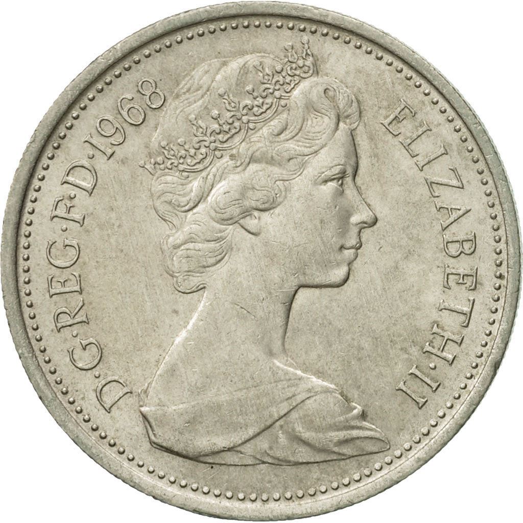 United Kingdom 5 New Pence | 100 Coins | Elizabeth II 2nd portrait | 1968 - 1981