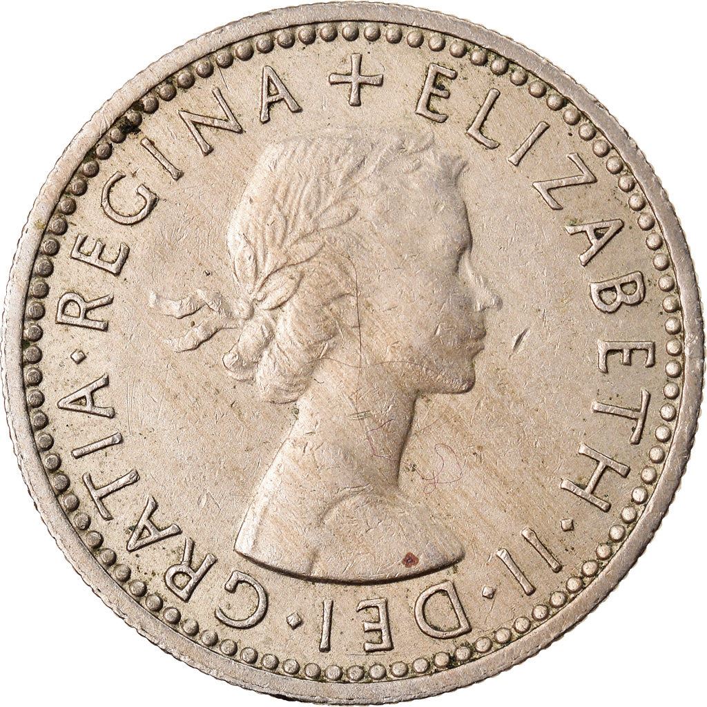 United Kingdom 6 Pence | 100 Coins | Elizabeth II 1st Portrait | 1954 - 1970