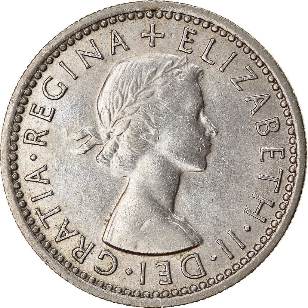 United Kingdom 6 Pence | 100 Coins | Elizabeth II 1st Portrait | 1954 - 1970