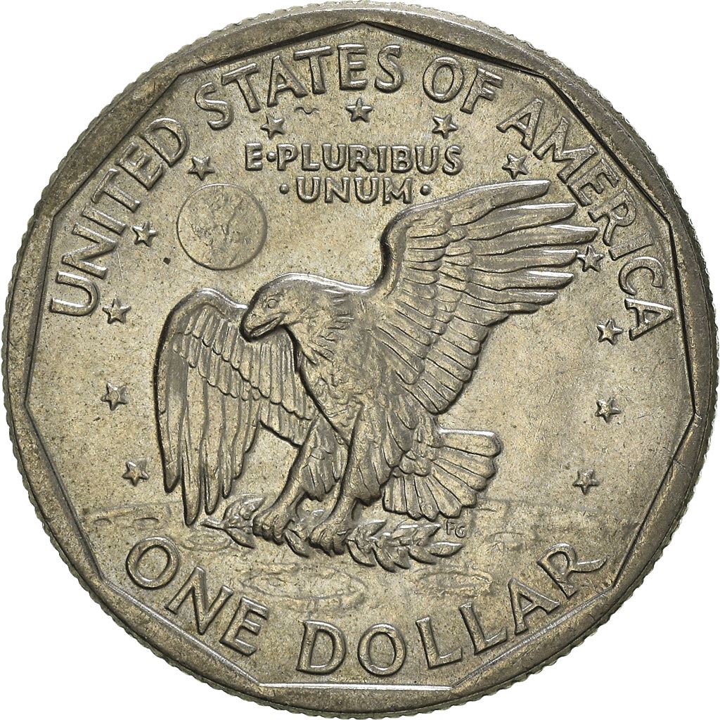 United States | American 1 Dollar Coin | Susan B. Anthony | Apollo 11 | KM207 | 1979 - 1999