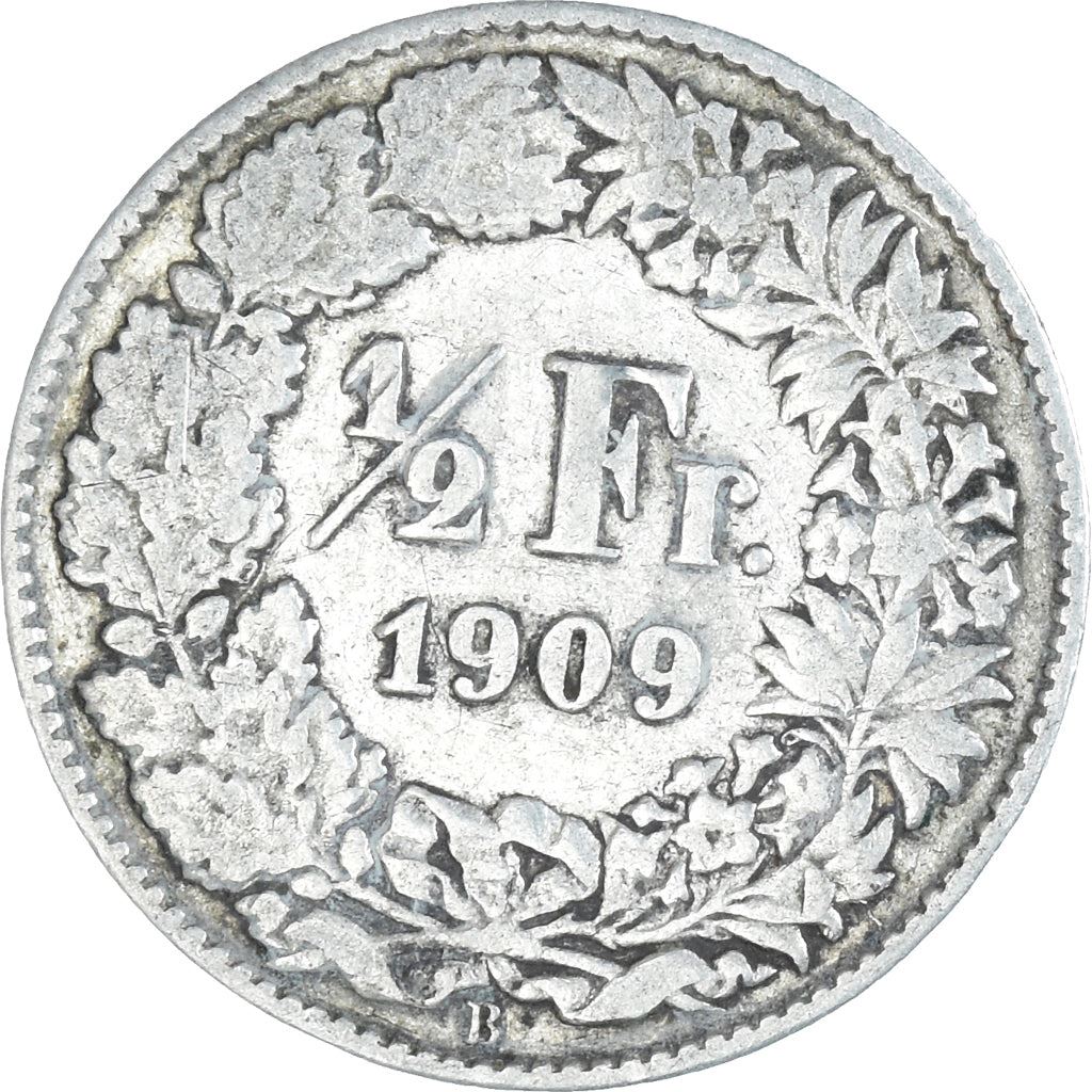 Switzerland Coin Swiss ½ Franc | Helvetia | KM23 | 1875 - 1967