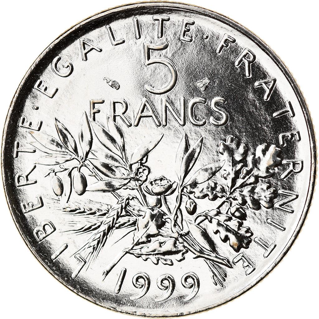 French 5 Francs Coin | signature O. Roty | KM926a.1 | France | 1969 - 2001