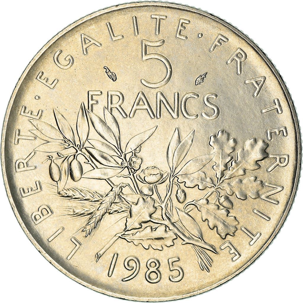 French 5 Francs Coin | signature O. Roty | KM926a.1 | France | 1969 - 2001