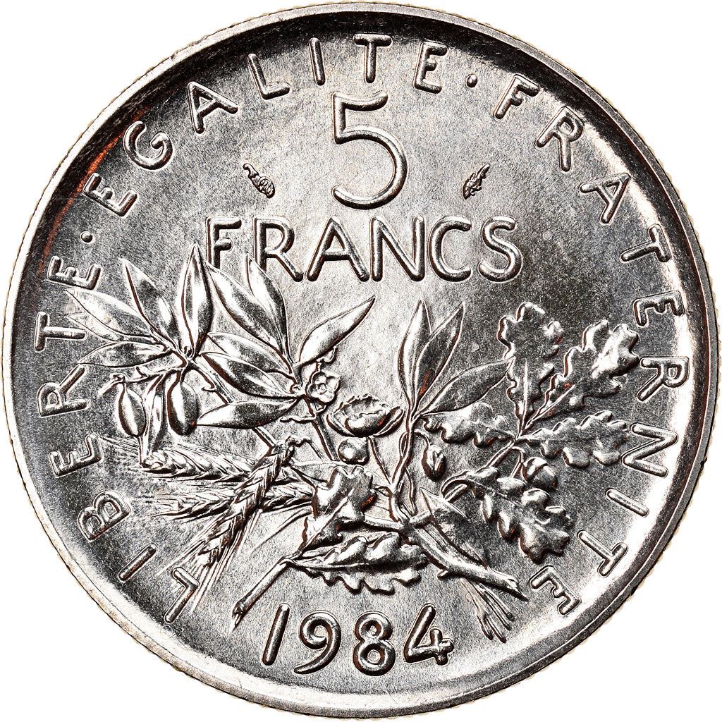 French 5 Francs Coin | signature O. Roty | KM926a.1 | France | 1969 - 2001