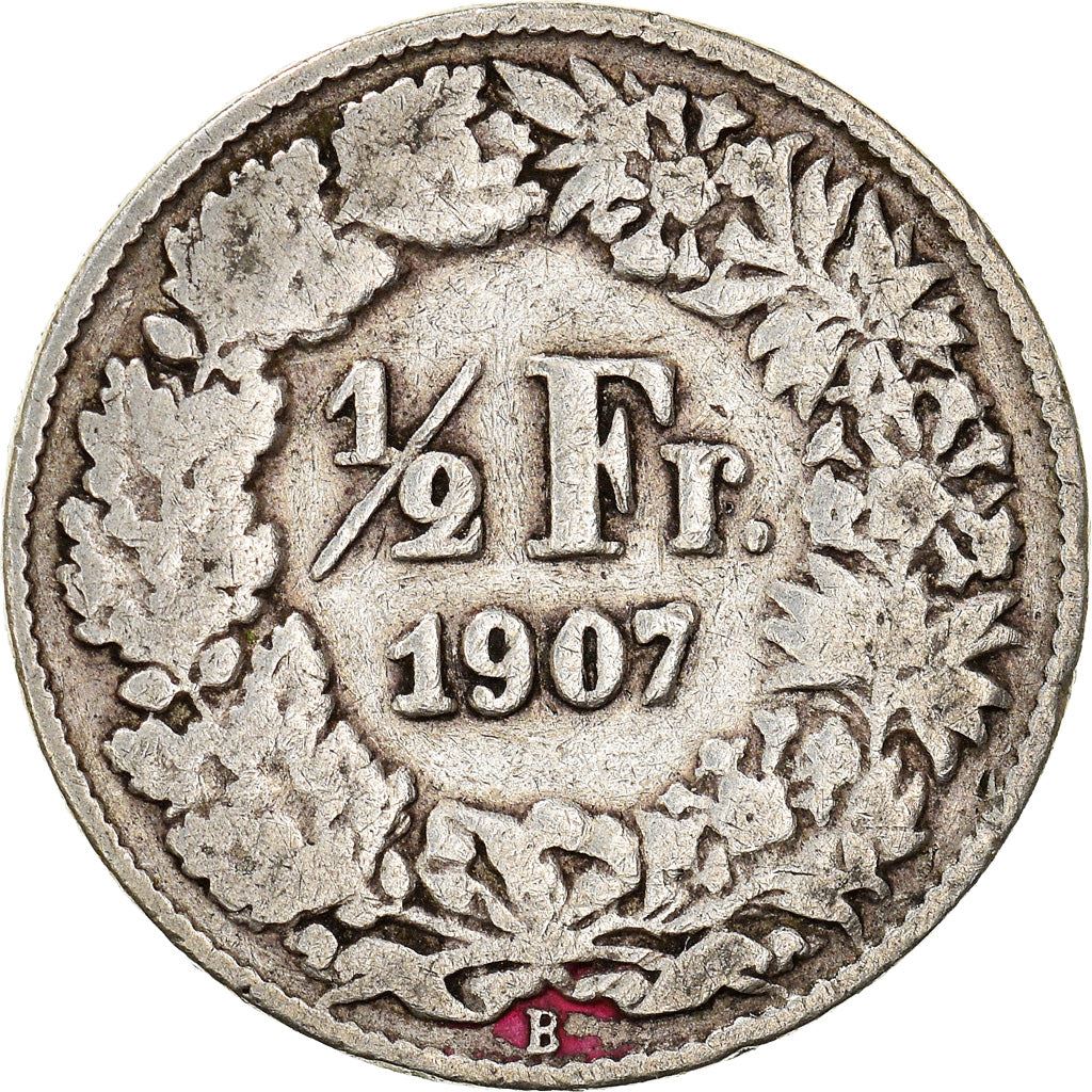 Switzerland Coin Swiss ½ Franc | Helvetia | KM23 | 1875 - 1967