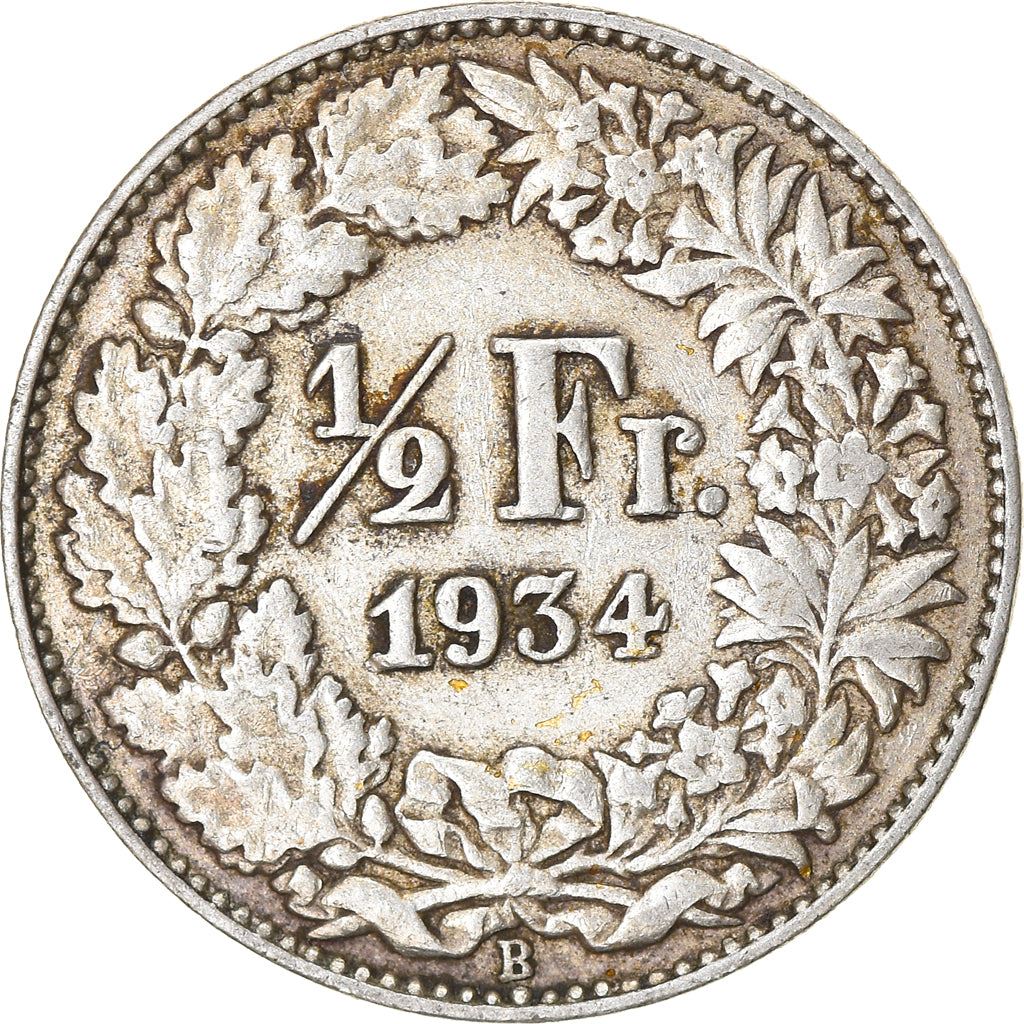 Switzerland Coin Swiss ½ Franc | Helvetia | KM23 | 1875 - 1967